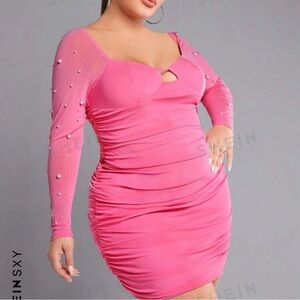 SHEIN hot pink dress